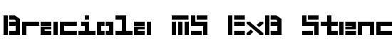 Braciola MS ExB Stencil - Download Thousands of Free Fonts at FontZone.net