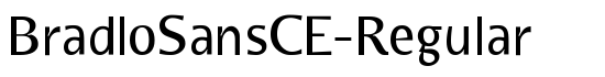 BradloSansCE-Regular - Download Thousands of Free Fonts at FontZone.net