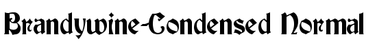 Brandywine-Condensed Normal - Download Thousands of Free Fonts at FontZone.net