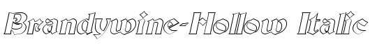 Brandywine-Hollow Italic - Download Thousands of Free Fonts at FontZone.net