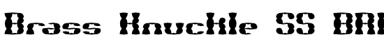 Brass Knuckle SS BRK - Download Thousands of Free Fonts at FontZone.net