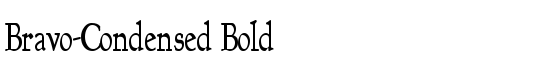Bravo-Condensed Bold - Download Thousands of Free Fonts at FontZone.net