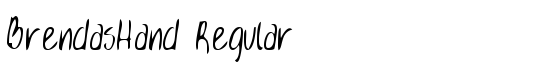 BrendasHand Regular - Download Thousands of Free Fonts at FontZone.net