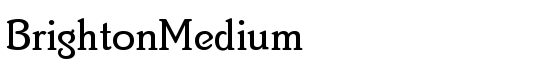 BrightonMedium - Download Thousands of Free Fonts at FontZone.net