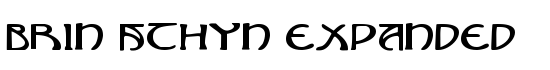 Brin Athyn Expanded - Download Thousands of Free Fonts at FontZone.net