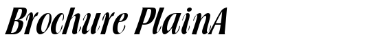 Brochure PlainA - Download Thousands of Free Fonts at FontZone.net