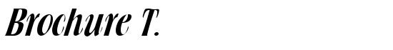 Brochure T. - Download Thousands of Free Fonts at FontZone.net
