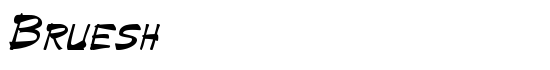 Bruesh - Download Thousands of Free Fonts at FontZone.net