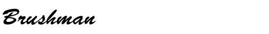 Brushman - Download Thousands of Free Fonts at FontZone.net