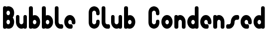 Bubble Club Condensed - Download Thousands of Free Fonts at FontZone.net
