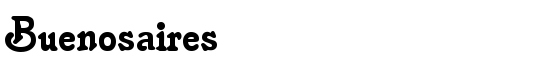 Buenosaires - Download Thousands of Free Fonts at FontZone.net