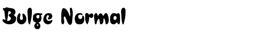 Bulge Normal - Download Thousands of Free Fonts at FontZone.net