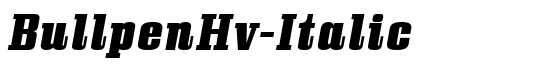 BullpenHv-Italic - Download Thousands of Free Fonts at FontZone.net