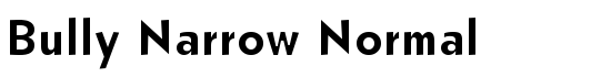 Bully Narrow Normal - Download Thousands of Free Fonts at FontZone.net