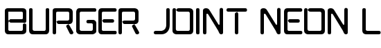 Burger Joint Neon Light JL - Download Thousands of Free Fonts at FontZone.net