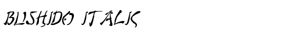 Bushido Italic - Download Thousands of Free Fonts at FontZone.net