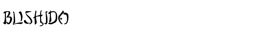 Bushido - Download Thousands of Free Fonts at FontZone.net