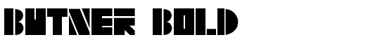 Butner Bold - Download Thousands of Free Fonts at FontZone.net