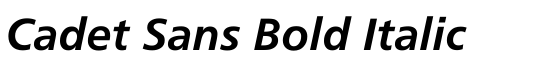 Cadet Sans Bold Italic - Download Thousands of Free Fonts at FontZone.net
