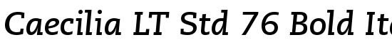 Caecilia LT Std 76 Bold Italic - Download Thousands of Free Fonts at FontZone.net