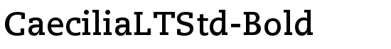 CaeciliaLTStd-Bold - Download Thousands of Free Fonts at FontZone.net