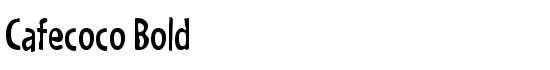 Cafecoco Bold - Download Thousands of Free Fonts at FontZone.net