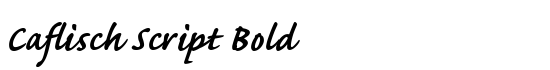 Caflisch Script Bold Font - FontZone.net