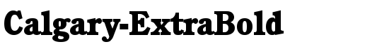 Calgary-ExtraBold - Download Thousands of Free Fonts at FontZone.net