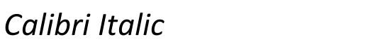 Calibri Italic - Download Thousands of Free Fonts at FontZone.net