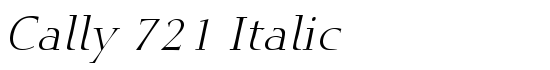 Cally 721 Italic - Download Thousands of Free Fonts at FontZone.net