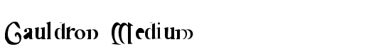 Cauldron Medium - Download Thousands of Free Fonts at FontZone.net