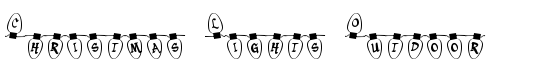 Christmas Lights Outdoor - Download Thousands of Free Fonts at FontZone.net