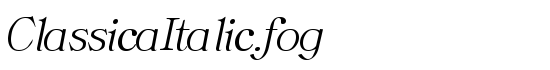 ClassicaItalic.fog - Download Thousands of Free Fonts at FontZone.net