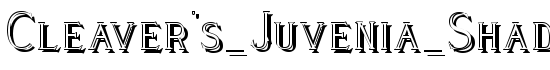 Cleaver's_Juvenia_Shadowed - Download Thousands of Free Fonts at FontZone.net
