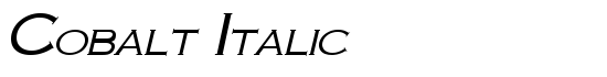 Cobalt Italic - Download Thousands of Free Fonts at FontZone.net