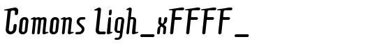 Comons Ligh_xFFFF_ - Download Thousands of Free Fonts at FontZone.net