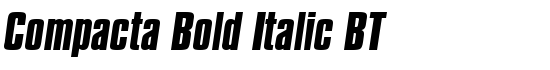 Compacta Bold Italic BT - Download Thousands of Free Fonts at FontZone.net