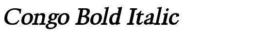Congo Bold Italic - Download Thousands of Free Fonts at FontZone.net
