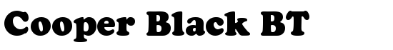 Cooper Black BT - Download Thousands of Free Fonts at FontZone.net