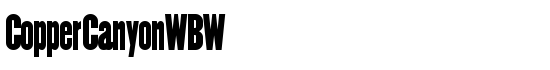 CopperCanyonWBW - Download Thousands of Free Fonts at FontZone.net