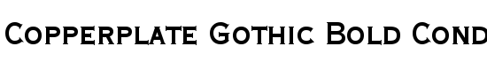 Download Copperplate Gothic Bold Condensed BT Font - Thousands of fonts ...
