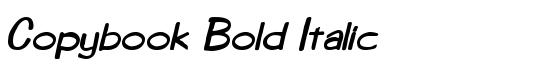 Copybook Bold Italic - Download Thousands of Free Fonts at FontZone.net
