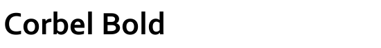 Corbel Bold - Download Thousands of Free Fonts at FontZone.net
