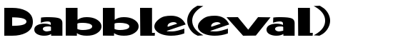Dabble(eval) - Download Thousands of Free Fonts at FontZone.net