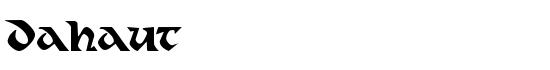 Dahaut - Download Thousands of Free Fonts at FontZone.net