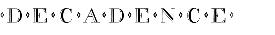 decadence - Download Thousands of Free Fonts at FontZone.net
