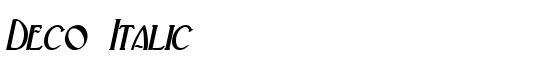 Deco Italic - Download Thousands of Free Fonts at FontZone.net