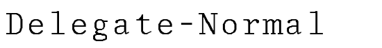 Delegate-Normal - Download Thousands of Free Fonts at FontZone.net