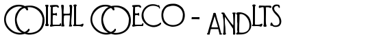 Diehl Deco - Alts - Download Thousands of Free Fonts at FontZone.net