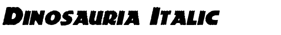 Dinosauria Italic - Download Thousands of Free Fonts at FontZone.net